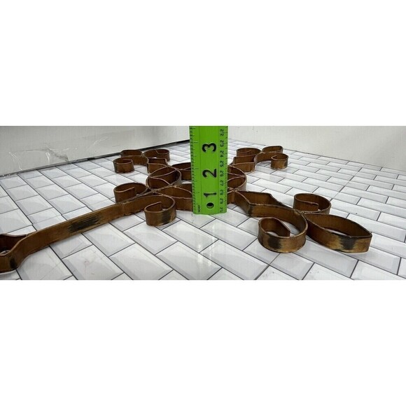 Metal Rustic Distressed Scroll Old World Large Cross Made In The Philippians - Picture 9 of 11